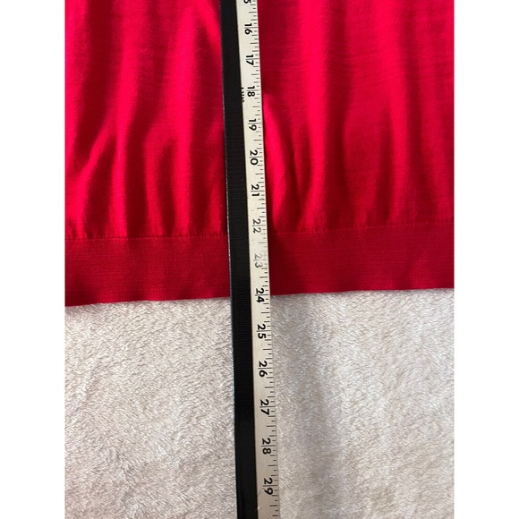 Talbots Shirt Womens Size Small Red 3/4 Sleeve Crew Neck Pullover Cotton - Picture 6 of 7